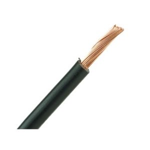 Aansluitdraad 6 mm2 zwart per meter
