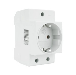 EMAT wandcontactdoos met randaarde din-rail